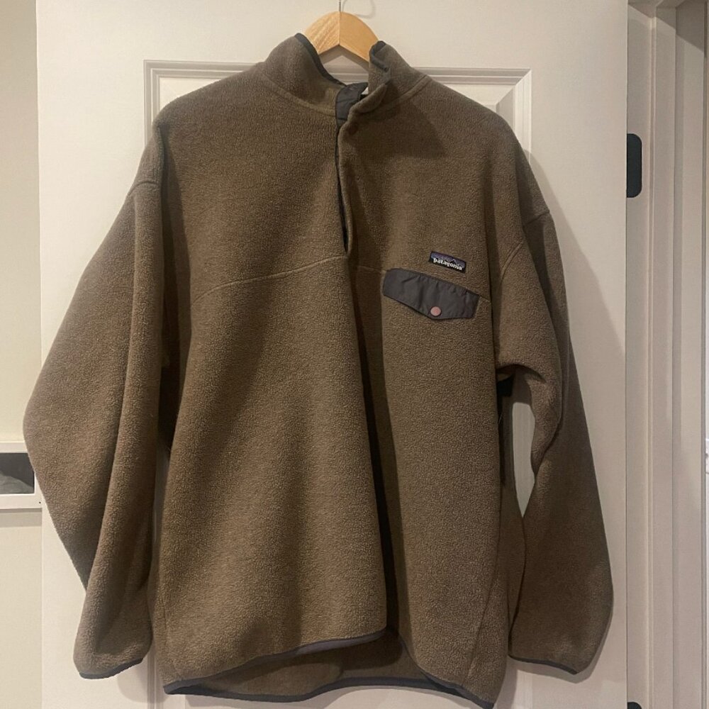 EUC Patagonia Men's Synchilla Fleece Snap-T Pullover Jacket Size XL Snap-T
